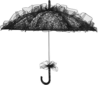 BESTOYARD Lace Parasol Umbrella Vintage Wedding Bridal Umbrella Flower Lace Parasols Embroidery Umbrellas Wedding Party Da...