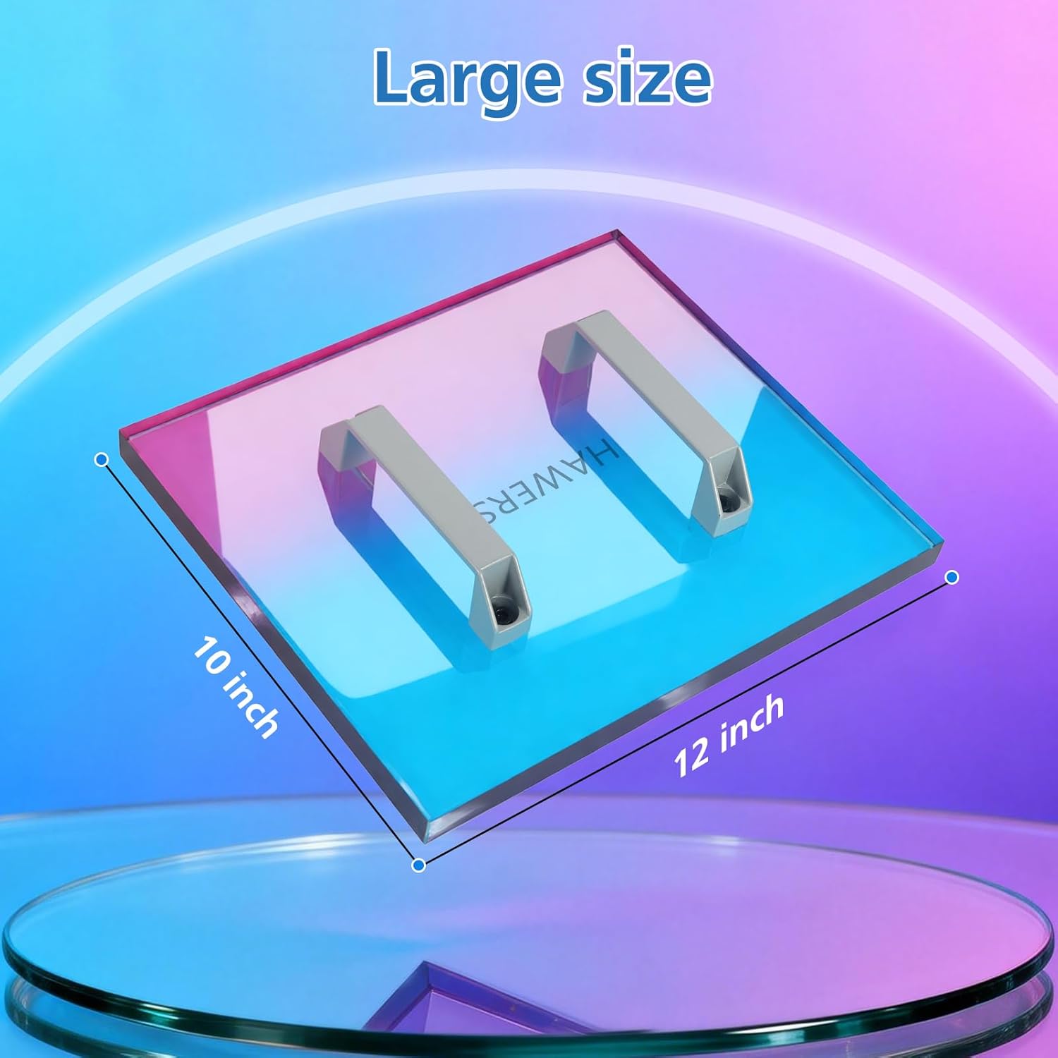HTV Cooling Block for T Shirt,Portable Heat Press Cooing Tool Without Moving,12" x 10" Super Large Size-Cooling Fast,Accessories for Sublimation,Iron on Vinyl,DTF Film,Heat Transfer Projects