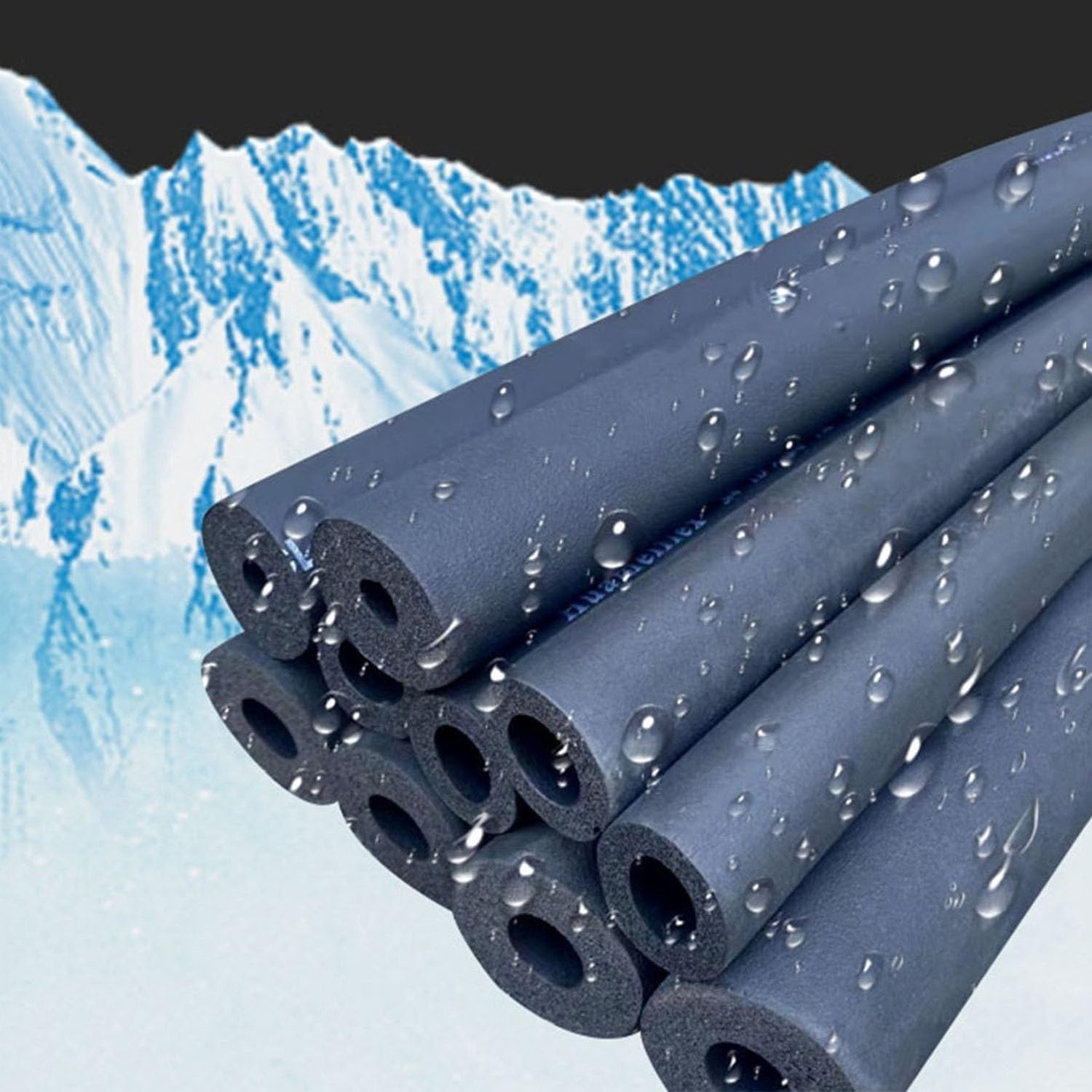 tubo isolante in schiuma, Isolamento tubi in schiuma di nitrile, isolamento termico(32MMx9MMx1.7M)