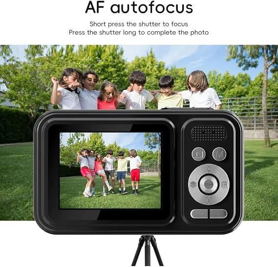 Entry Level Digital Camera 2k, 48 Million Pixels, 32GB Memory, Anti Shake 2.4-inch Screen, Multiple Different Filters (Black)