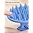 HEETA Scalp Massager Shampoo Brush with Silicone Bristles for Dandruff Removal Scalp Care & Hair Growth, Scalp Scrubber for All Hair Types, Head Massager Stress Relax, Upgraded Large Design,Blue