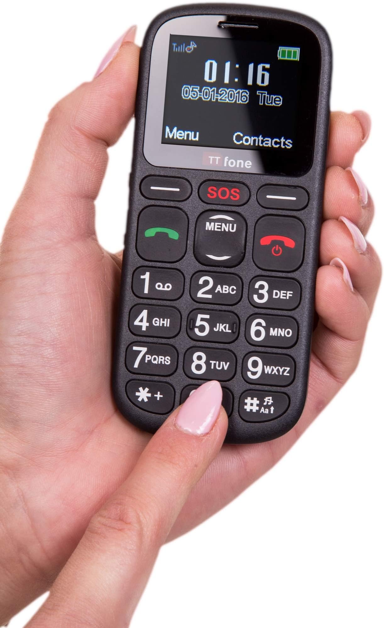 TTfoneComet Big Button Basic Simple Easy to Use Pay As You Go Emergency Mobile Phone (EE PAYG)