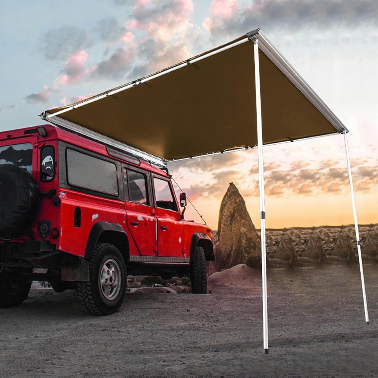 AMNOOL ROOF TERNOR CARP, TENSE for AUTROLLED HEIGHT APPORTABLE PU4000MM UV50, APOD for REPRADE with TRANSPORT BAG - BLACK (SIZE: 200X300CM/6.6X9.8FT), 160x250cm/5.2x8.2ft