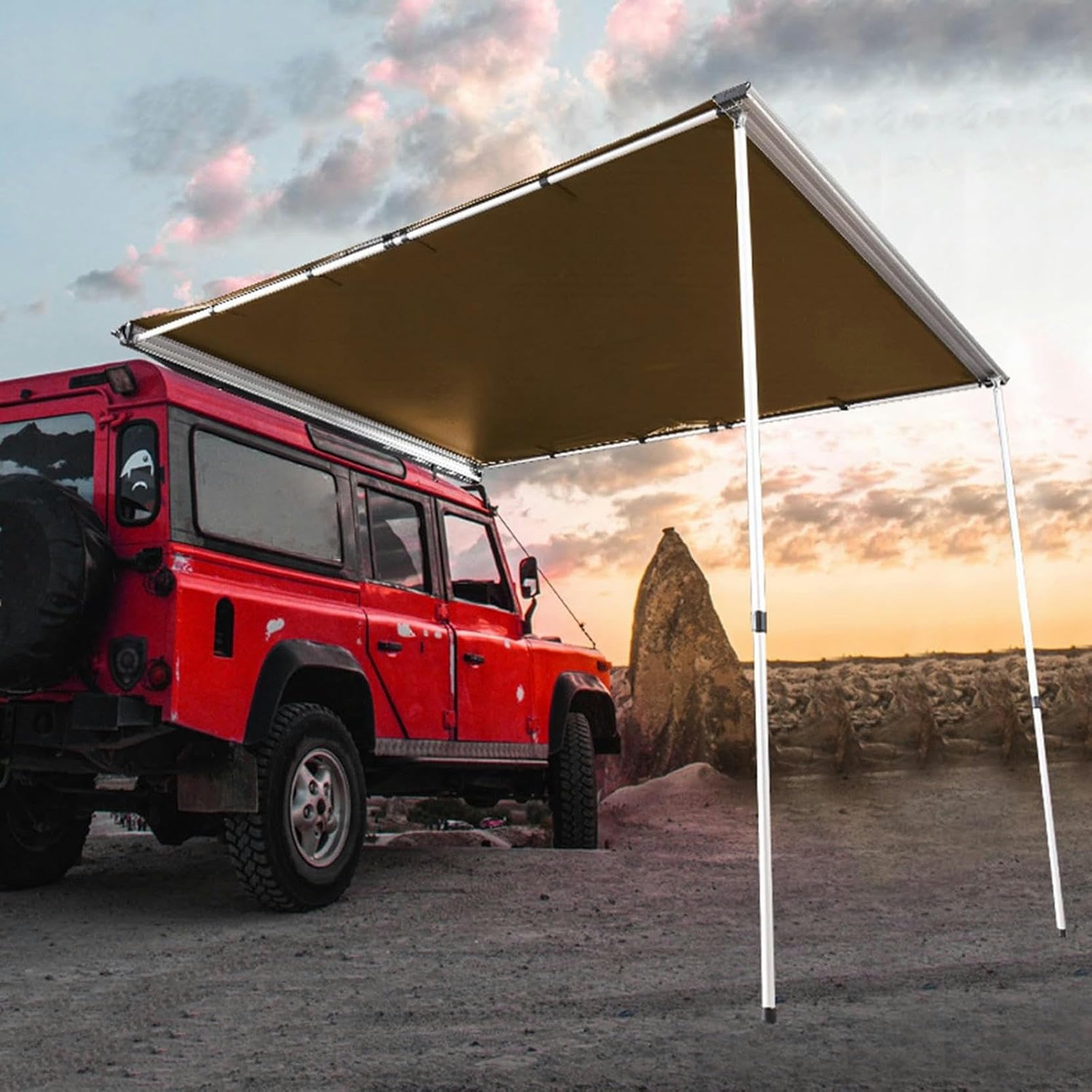 Auvent voiture réglable pour vos week-ends de camping et road-trips en plein air