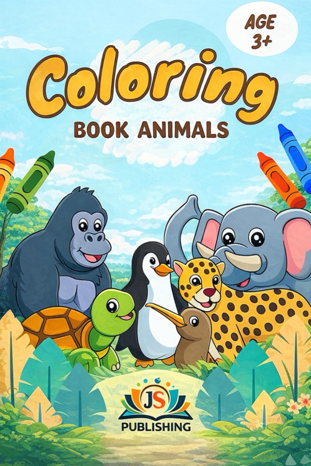 Cute Animals Coloring Book for Kids: Fun and Simple Coloring Pages for Early Learners