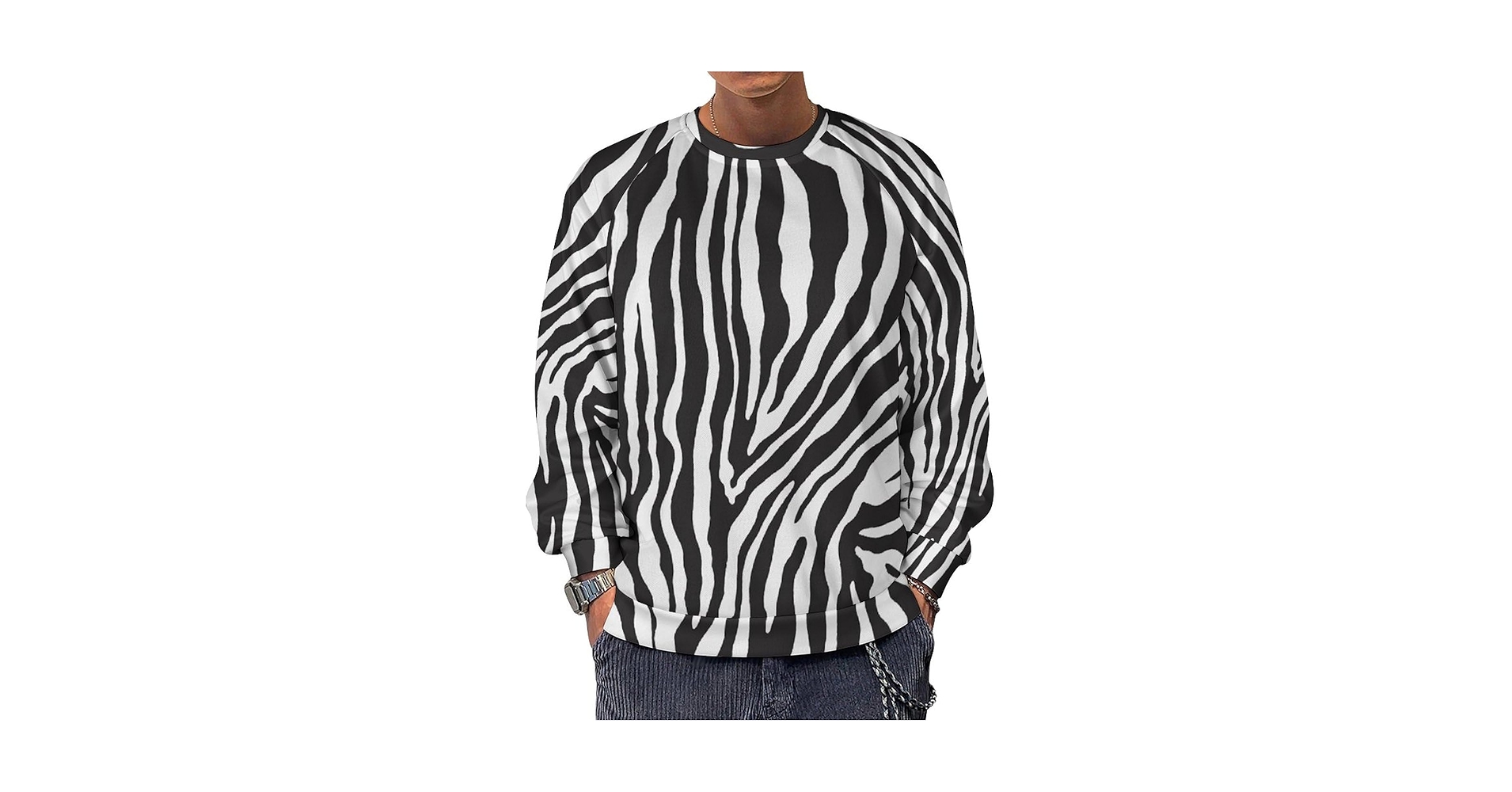 Totem Zebra Crewneck XLサイズ　レッチリ　ゼブラ Totem Zebra Crewneck XLサイズ レッチリ ゼブラ Totem Zebra