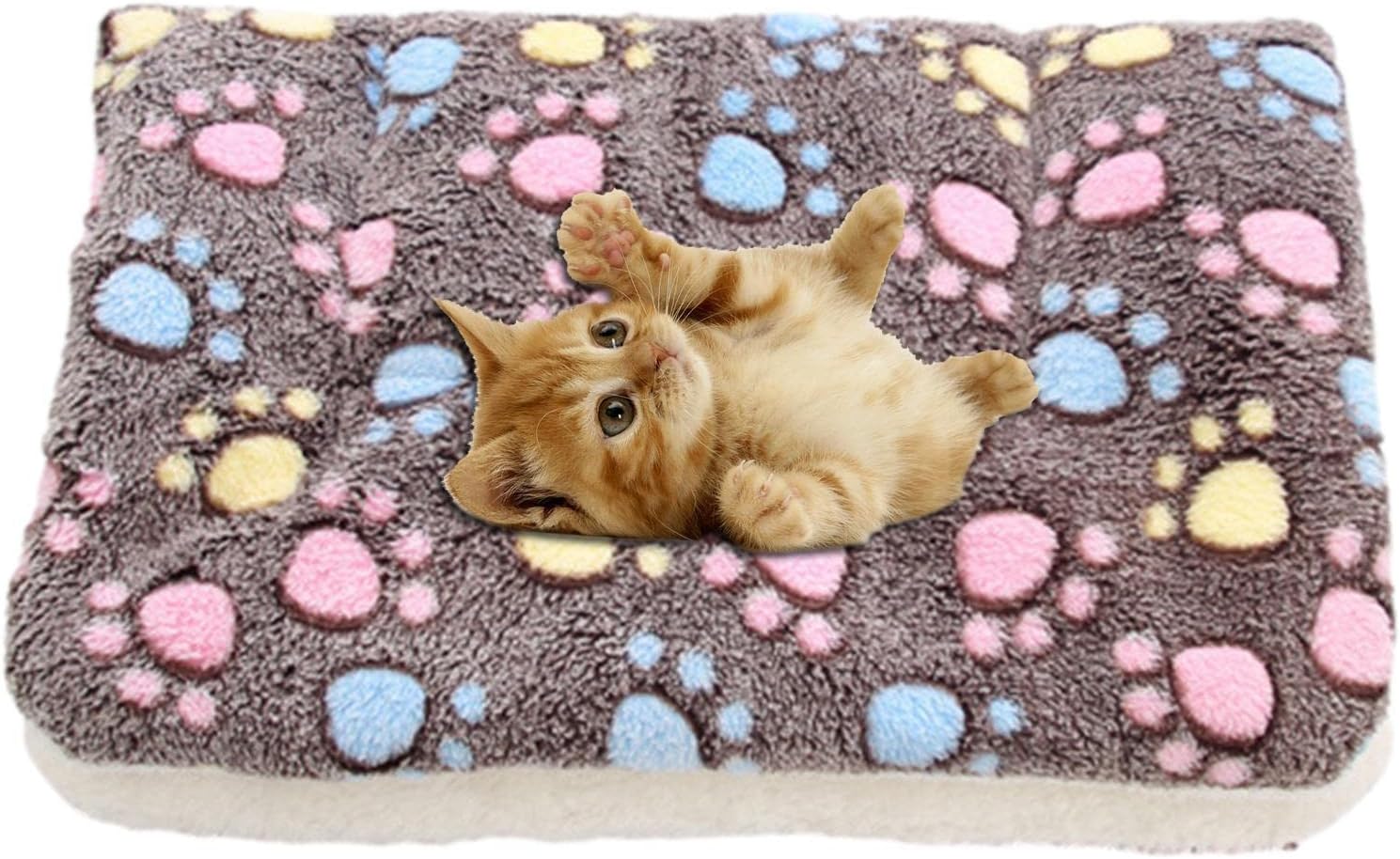 AITONG Cozy Cat Blanket Super Soft Fluffy Dog and Cat Self Heating Pet Pad, Calming Cat Bed Mat