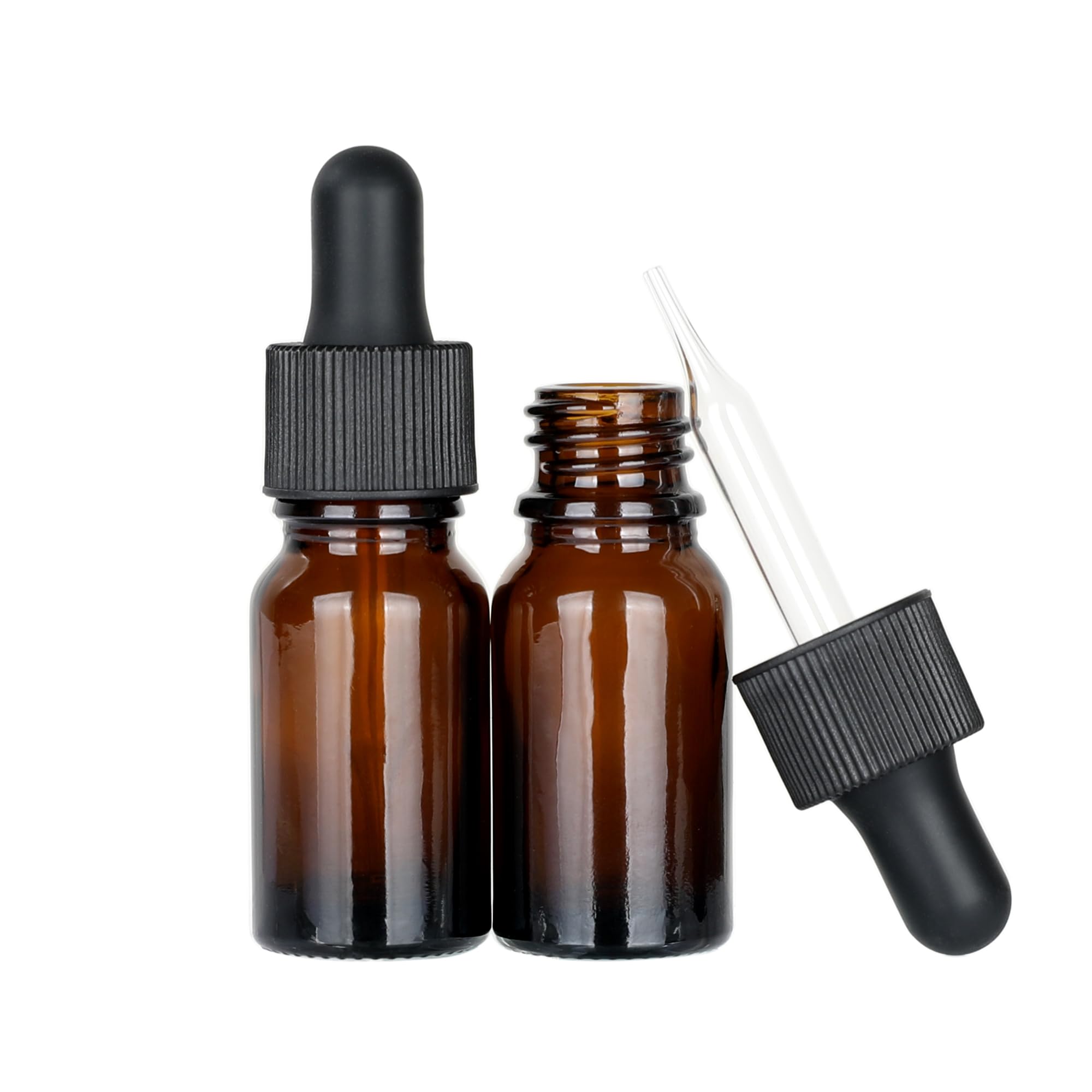 Magic Season Amber Essential Oil Bottles - / 10Ml With Droppers / 2 Pcs