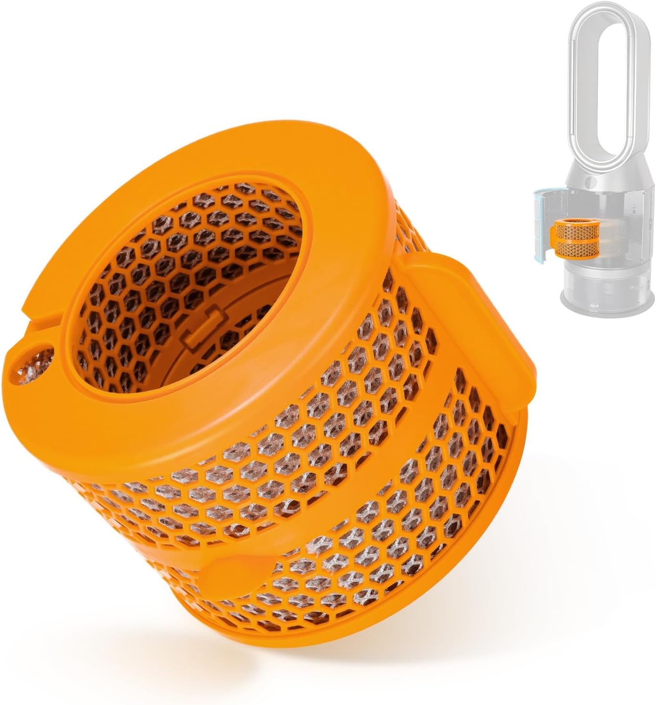 Air Purifier Carbon Fiber Evaporator Filter Replacement for Dyson PH01 PH02 PH03 PH04 PH3A, Replacement Humidifier Filters for Dyson Purifiers Docking Station Accessory Holder