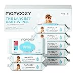 Momcozy Baby Wipes-Extra Large Size Design, 99% Water Based, Unscented & Hypoallergenic, Cleansing & Moisturizing Baby Wipes for Sensitive Skin, 8 Flip-Top Packs (480 Wipes Total)