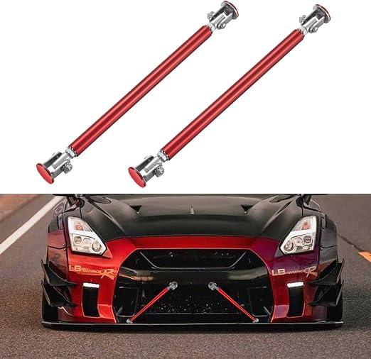 Splitter Strut Rods Adjustable 6"-9" Front Splitter Support Rods For