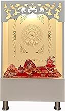 Alpine Willow Decorative Wooden Temple with Om Symbol, 2X3 Ft (Rohini)