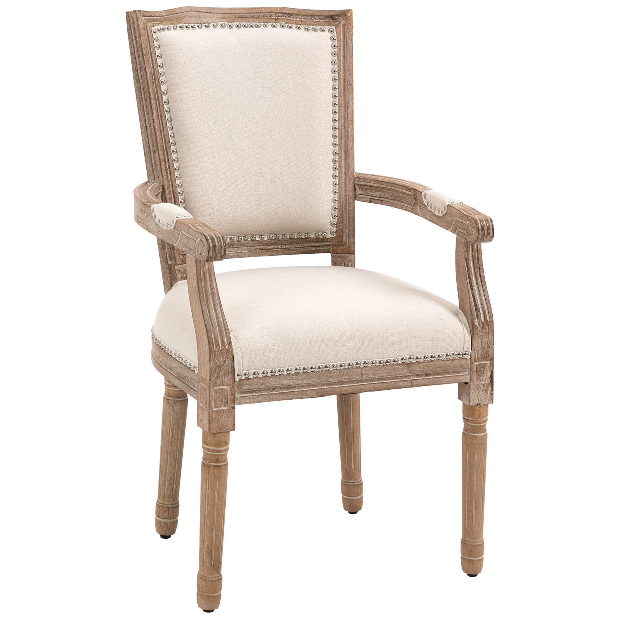 Bendt Eetkamerstoel Gerado Eikenhout en chenille - Beige - Japandi - 0000102361