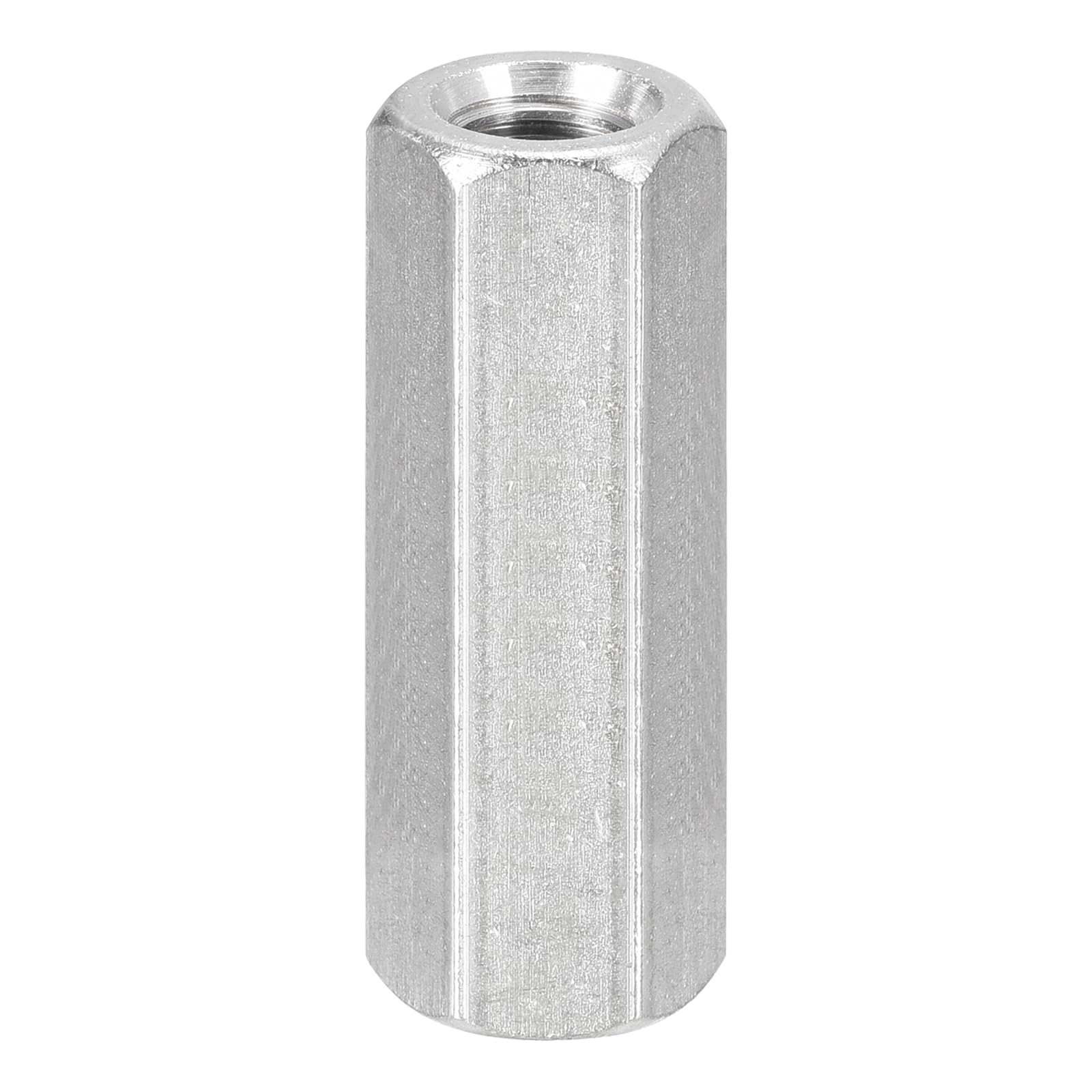uxcell M12 x 1.75-Pitch 60mm Length Coupling Nuts, 1pcs 304 Stainless Steel Metric Hex Rod Coupling Nuts
