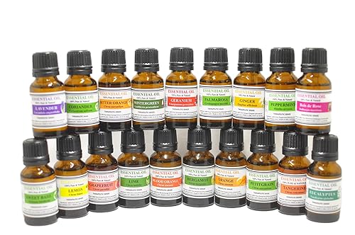 L'Artisane's 100% Pure & Natural Therapeutic Grade Essential Oil Single Made in USA 0.5 fl oz (Peppermint)