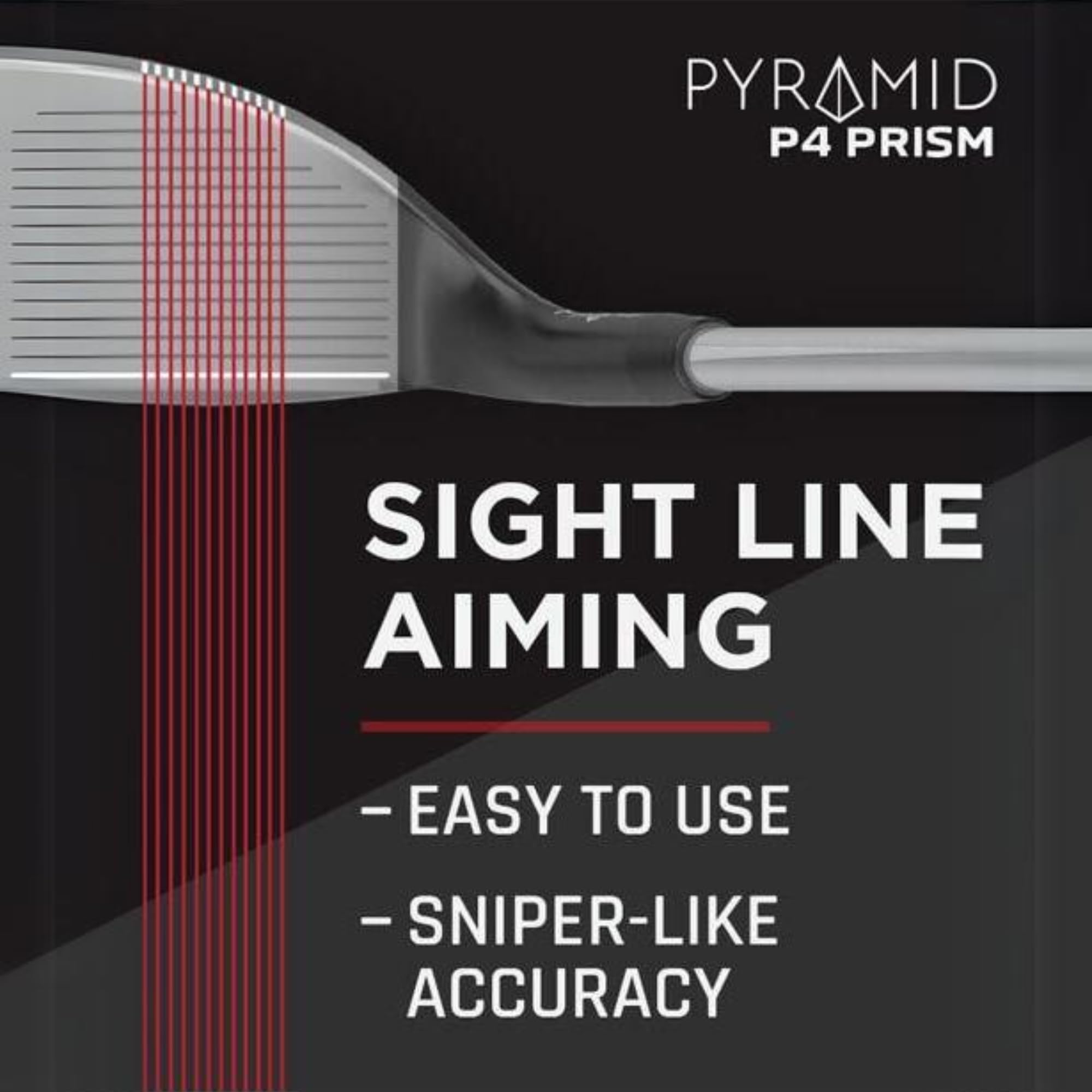Pyramid Golf P4 Prism Wedge - CNC-gefräste Rillen für maximalen Spin, Keil rechte Hand, vielseitiges Golfkeile Set für Fehlertoleranz und Kontrolle, Spieler mit mittlerem bis hohem Handicap