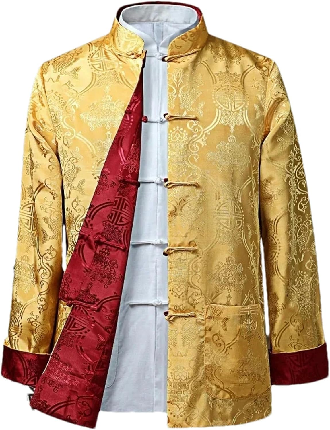 Men Chinese Dragon Shirt Kung Fu Coats Tang Suit Traditional Chinese Clothing For Men Jackets Hanfu Men Clothing