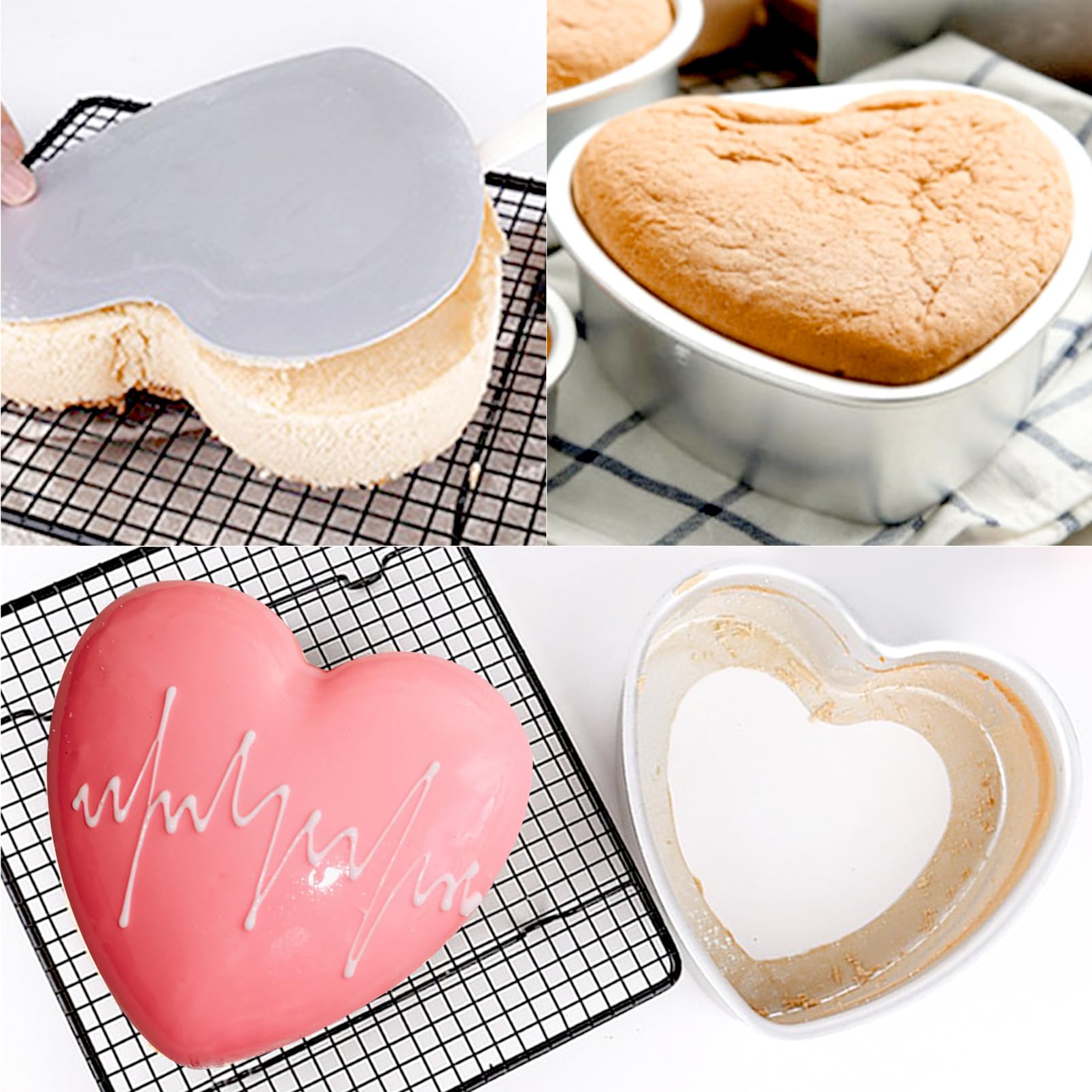 Stampi a forma di cuore per torte a strati 15 cm in offerta