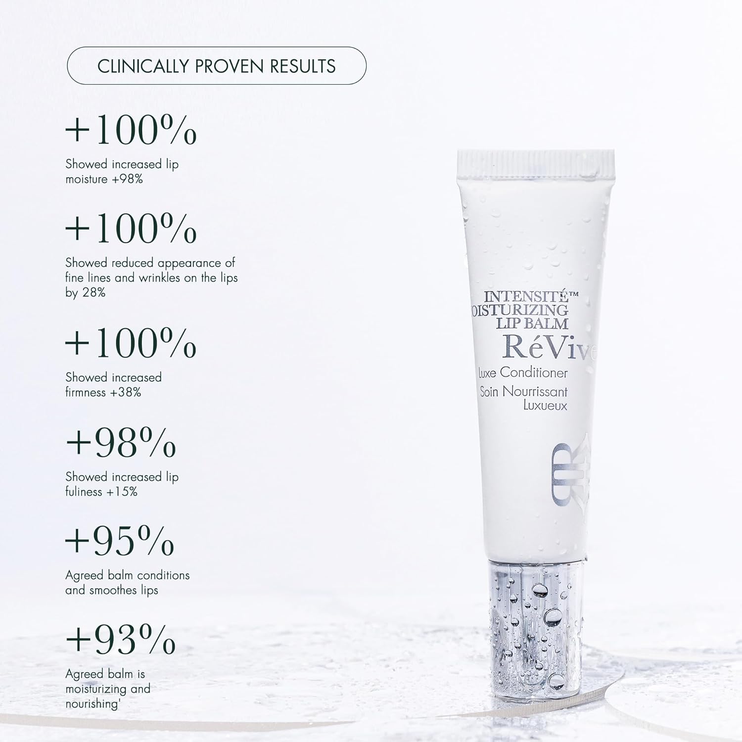 RéVive Intensité Moisturizing Lip Balm - Nourishing Lip Treatment to Help Boost Collagen & Repair Dry Lips - Enriched with Strengthening Peptides & Ultra-Rich Conditioners (0.3 fl oz)
