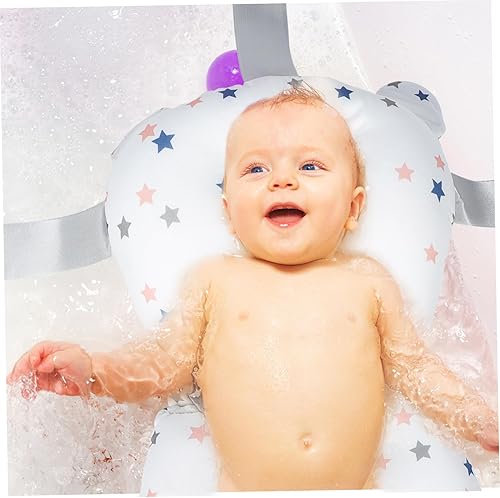 Miniatura 5 de Kisangel Alfombrilla de baño, 1 unidad, almohadilla de apoyo antideslizante para bañera para recién nacidos, a prueba de seguridad, cojín para