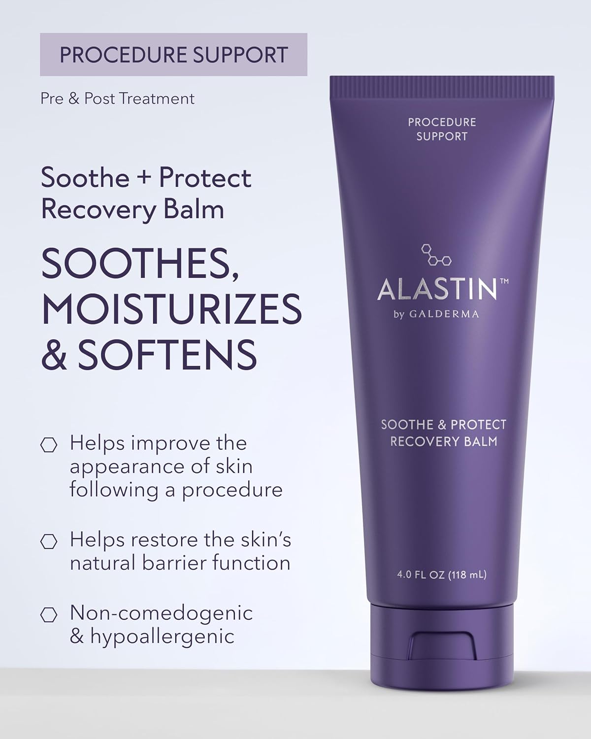 ALASTIN Skincare Soothe + Protect Recovery Balm (4 oz) | Post-Treatment Recovery Moisturizing Cream | Hydrating & Soothing Body Moisturizer