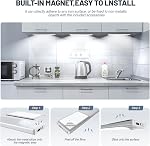 Under Cabinet Lighting，6 Pack Motion Sensor Light Indoor，Wireless USB Rechargeable Magnetic Closet Lights，32 LED Under Counter Lights for Kitchen，Wardrobe，Hallway，Stairs，8 inch