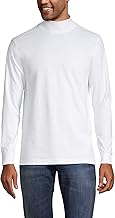 Lands' End Men's Super-T Cotton-Blend Mock Turtleneck Shirt