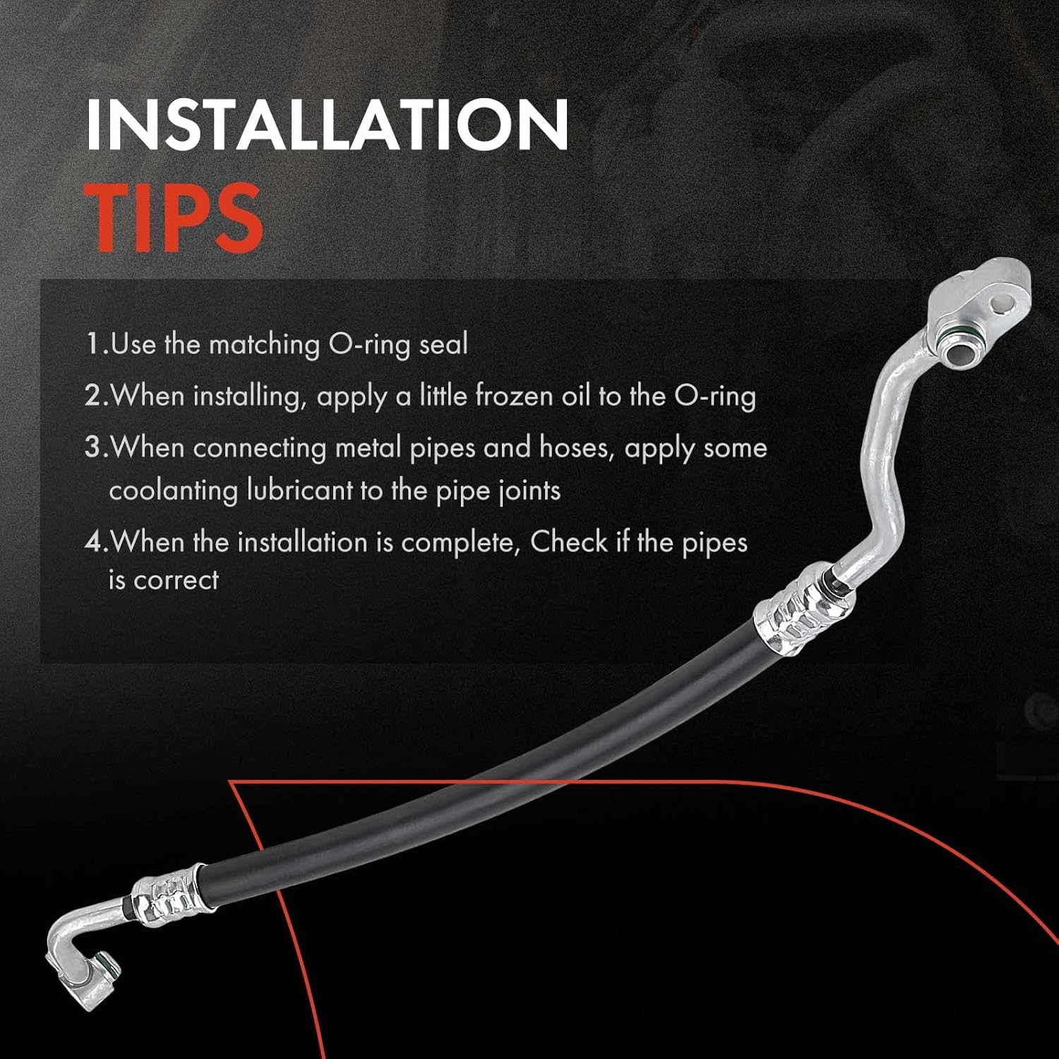 A-Premium A/C Discharge Line Hose Assembly Compatible with Honda Civic 2012-2015 & Acura ILX 2013-2015, 1.8L 2.0L, Sedan, Compressor to Condenser