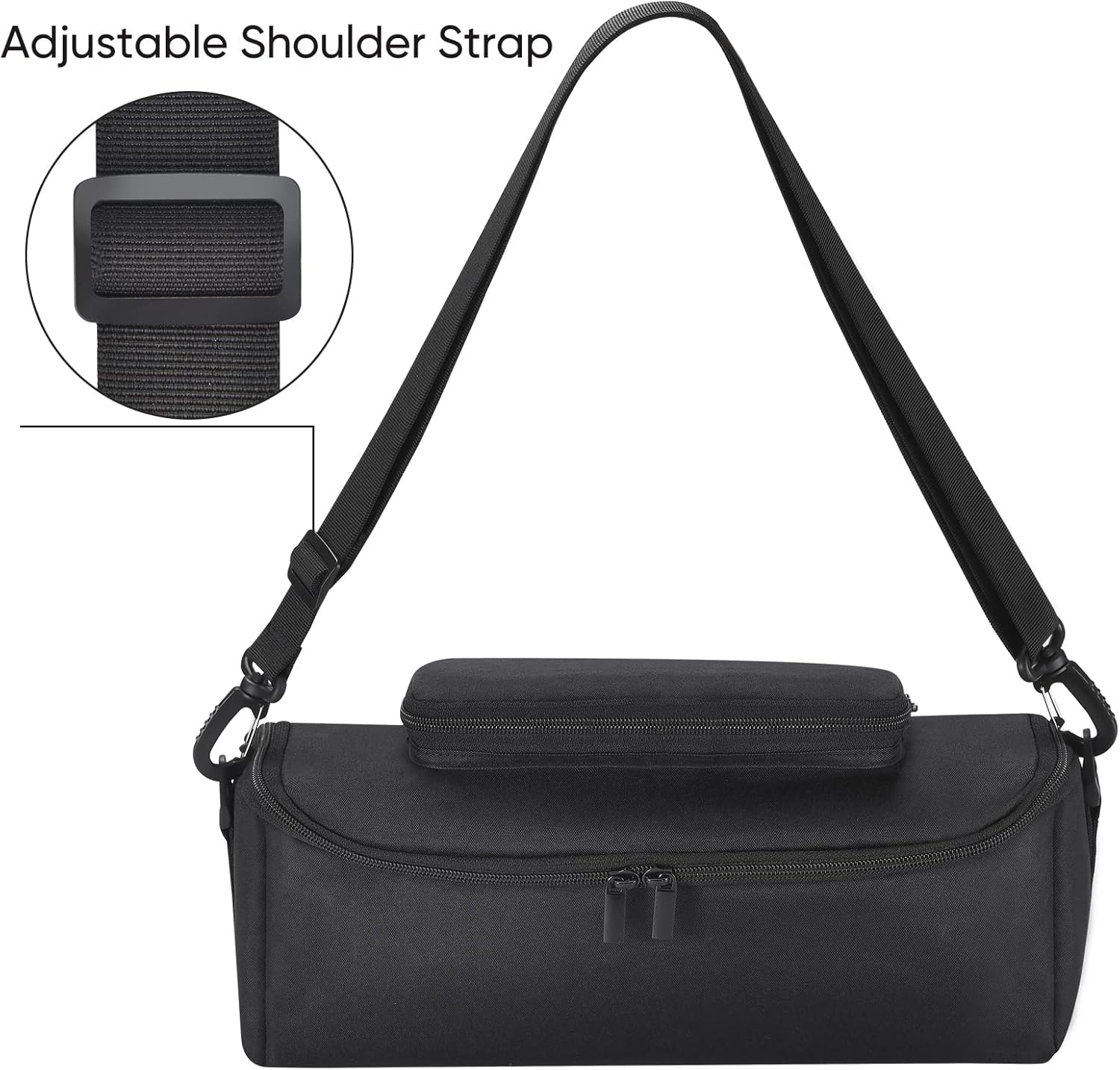 Portable Carrying Case for Sony SRS-XB43 Speaker -Travel Bag with Extra Pockets for Charger, Cables & Accessories, Durable Shoulder Strap for Outdoor, Party, Beach - Image 6
