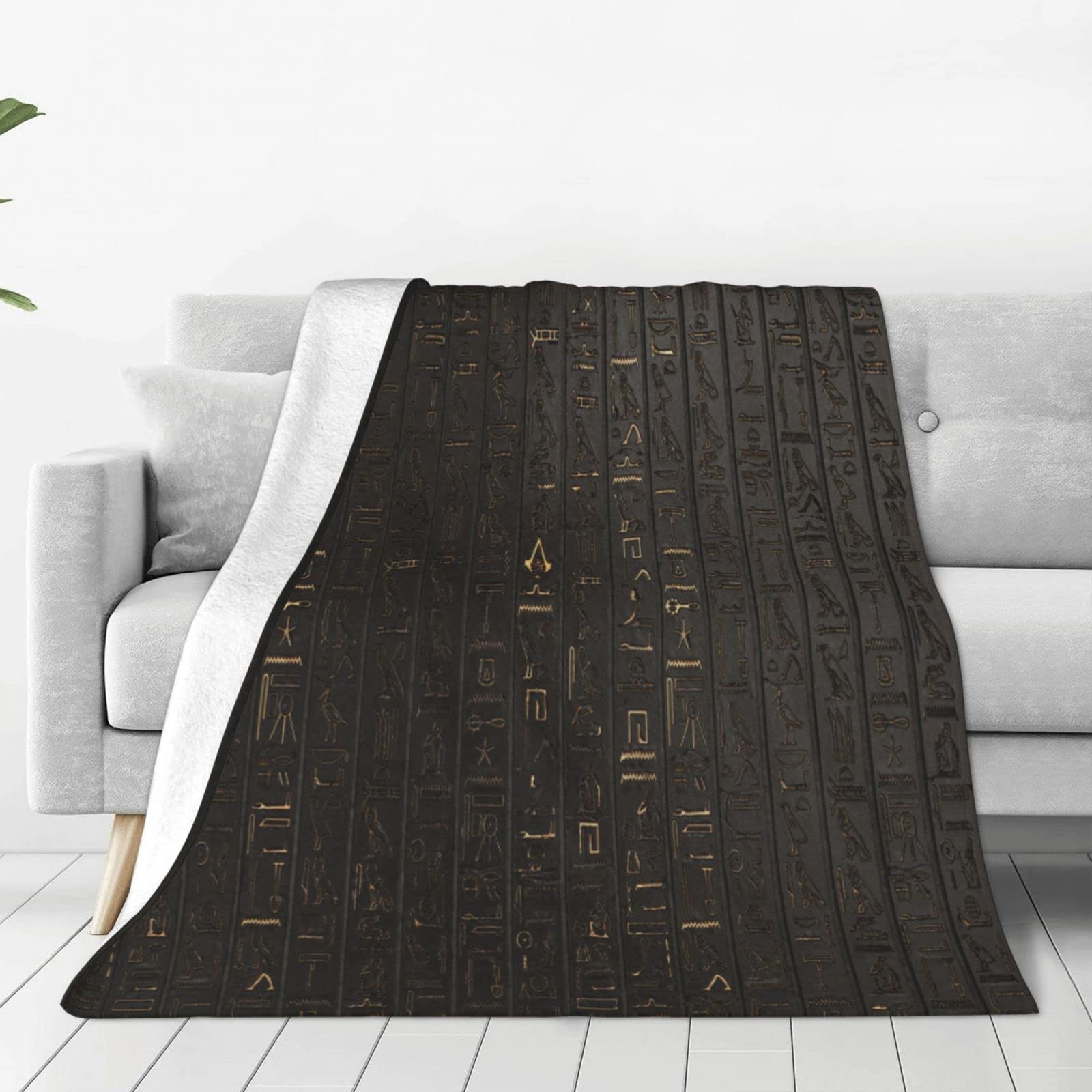 Couverture micro-polaire chaude et douce pour lit et canapé de salon