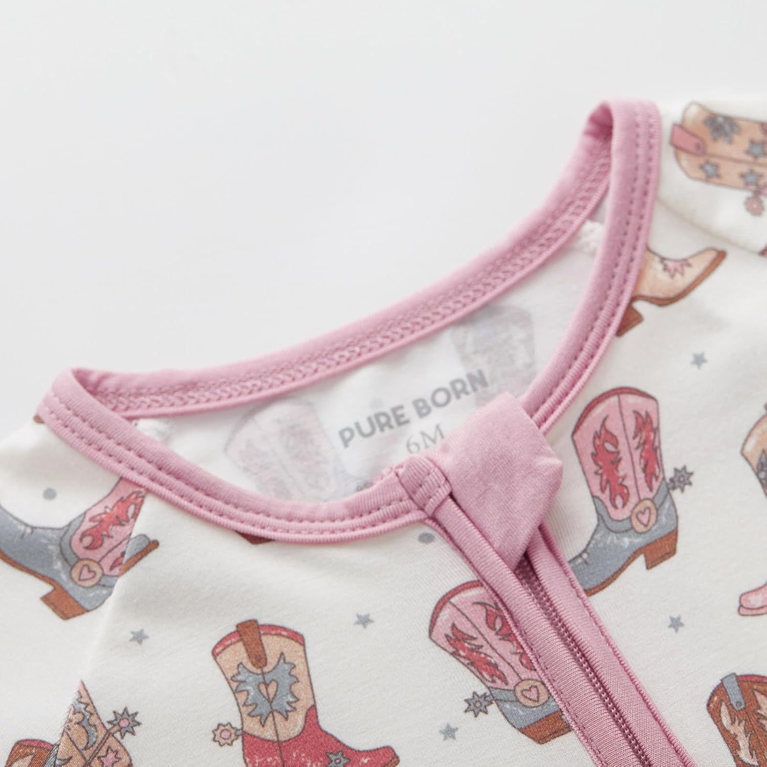 pureborn Baby Infant Boys Girls Sleeper Snug Fit Viscose from Bamboo Pajamas 0-24 Months - Image 5