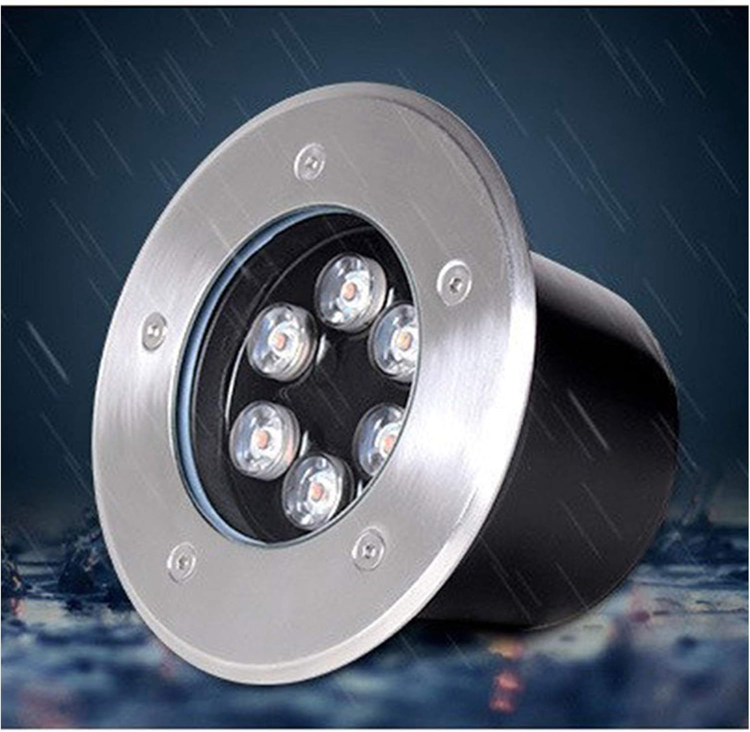 Rond IP66 étanche éclairage encastré haut de gamme pour aménagement extérieur durable