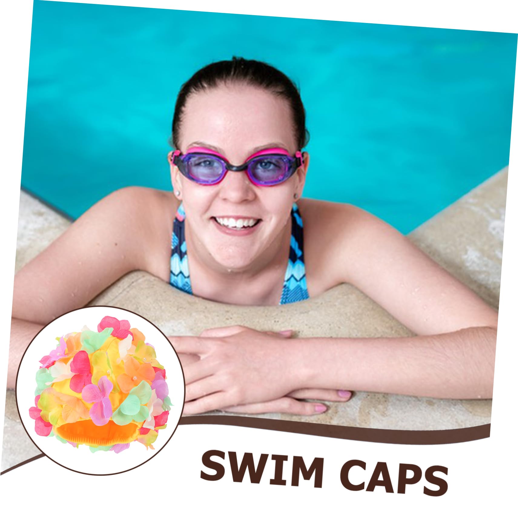 Mipcase Gorro de Natación Elástico Mujer Cómodo y Transpirable el Cabello Natación