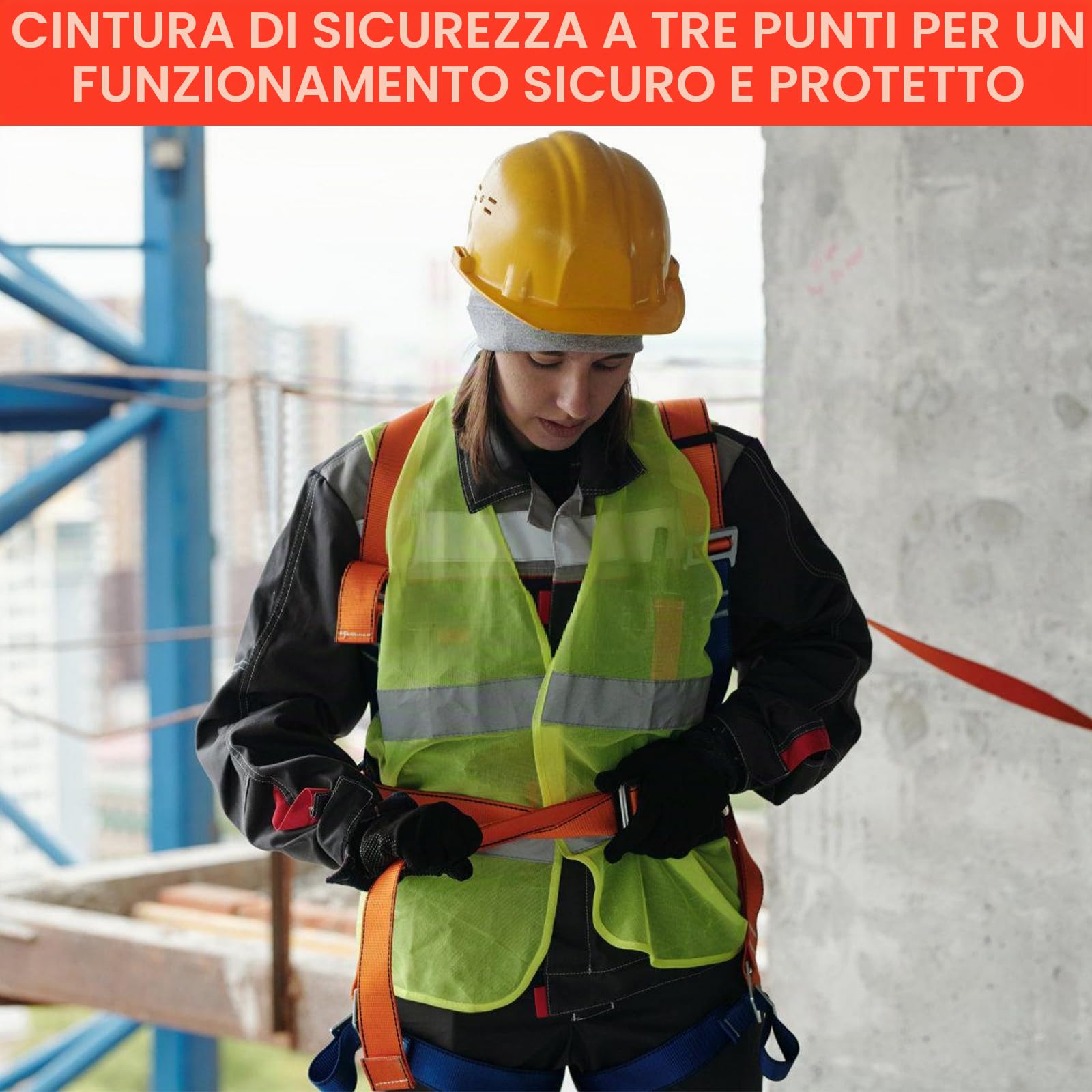 Cintura da arrampicata anti-caduta, cinghia di sicurezza per salvataggio del fuoco, alpinismo, attrezzatura da arrampicata