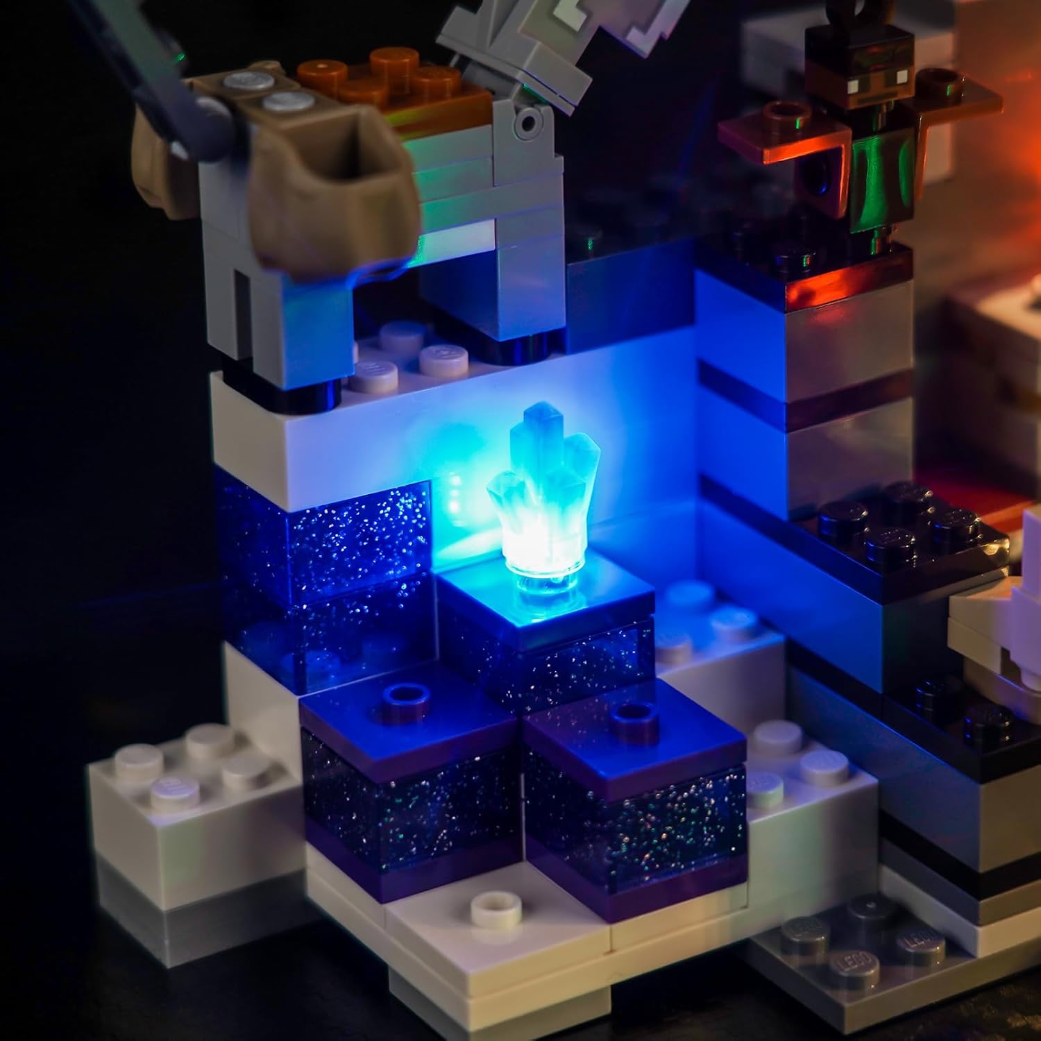 Upgraded Led Light Kit for Lego The Badlands Mineshaft Building Set, Compatible with Lego 21263 (Model Not Included)