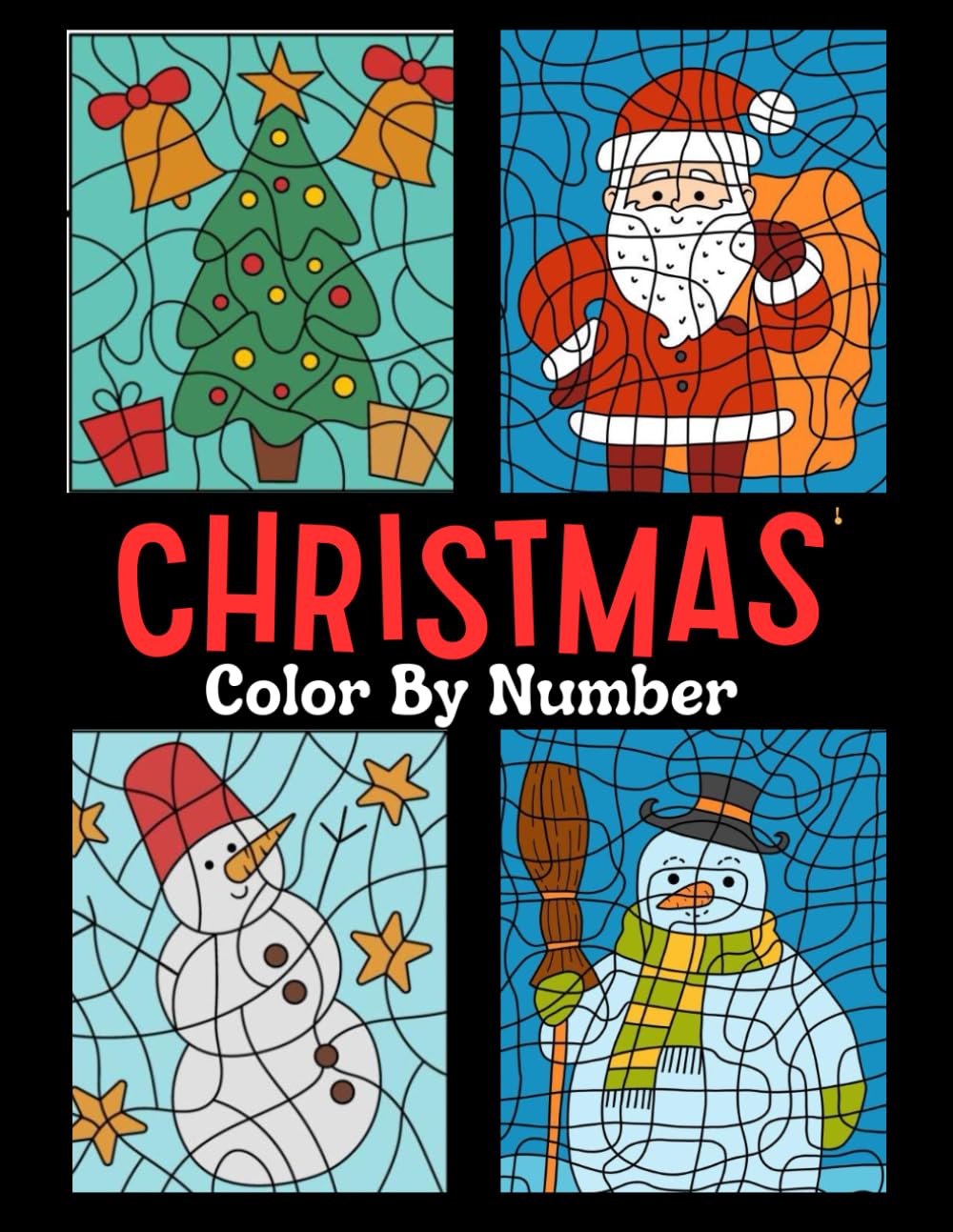 Christmas Color by Number Activity Book: Adorable Coloring Book with Fun Christmas Designs, Easy, and Relaxing Coloring Pages for Children | Stocking Stuffers for Boys & Girls