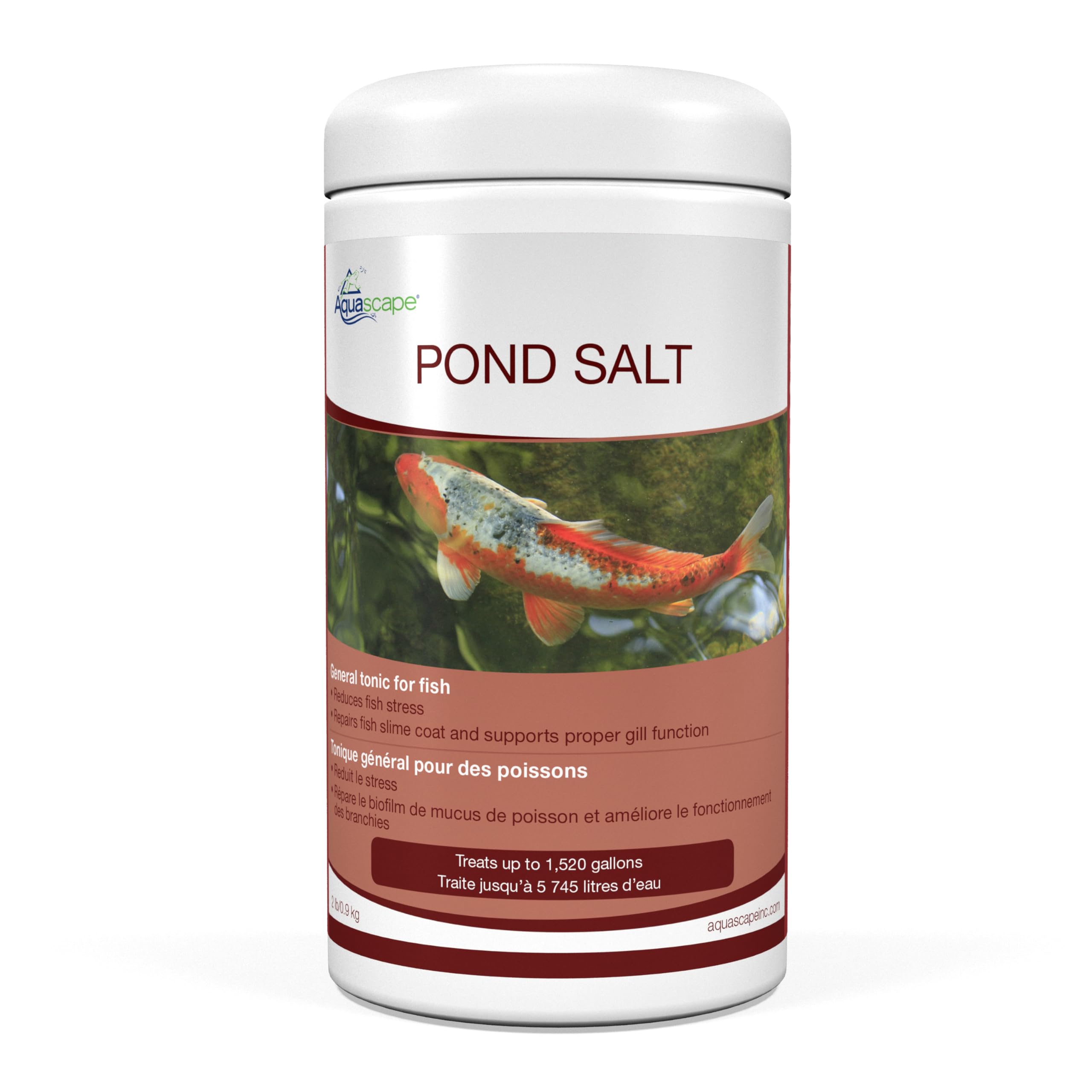 Aquascape 99416 Pond Salt Treatment for Pond and Garden Water Features, 2-Pound Bulk, White