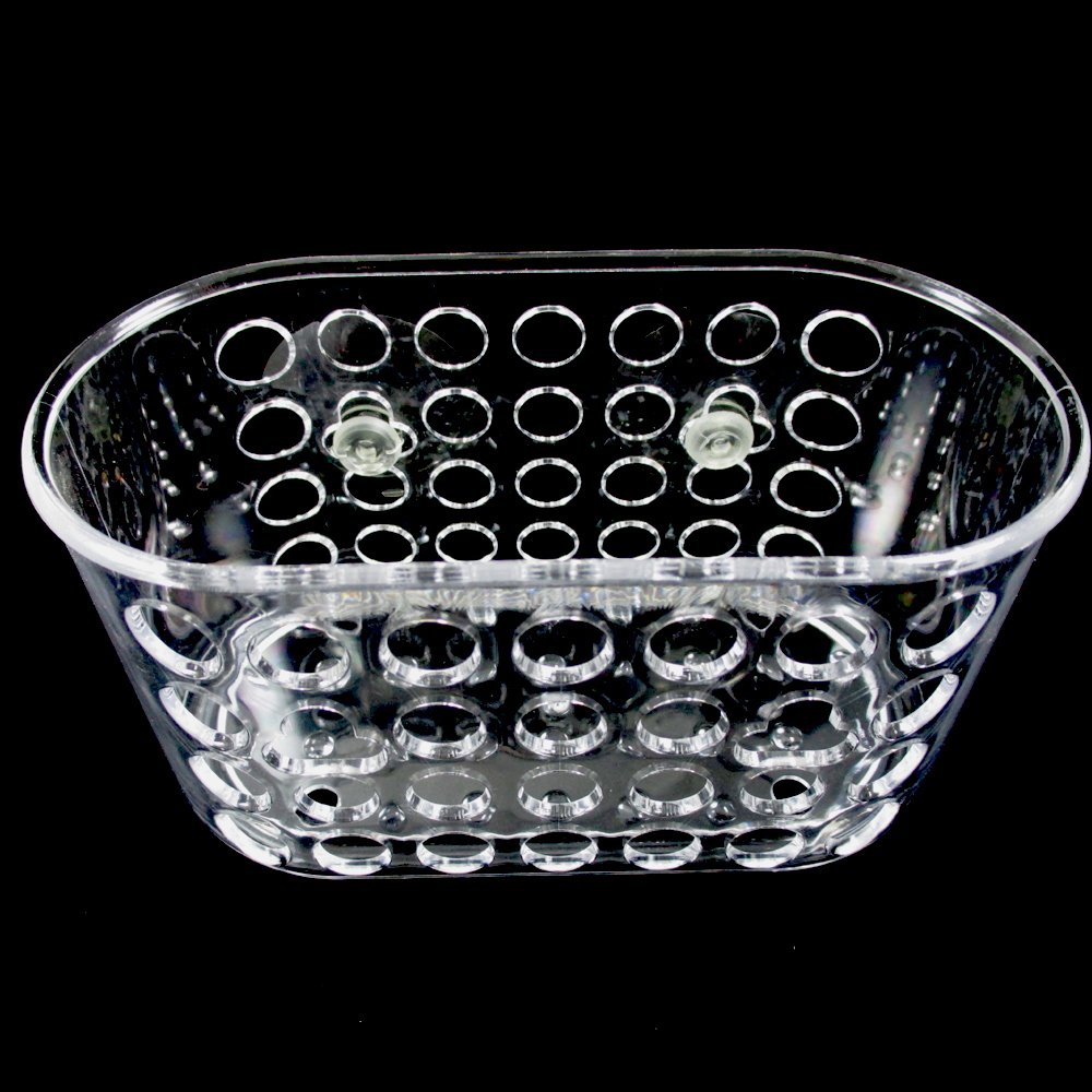 1 Shower Caddy Bath Bathroom Organizer Storage Basket Soap Holder Suction Cups