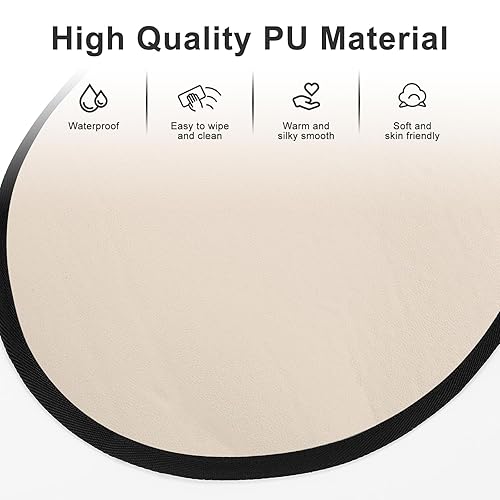 Miniatura 5 de Accmor Cambiador de pañales portátil, tapete cambiador de pañales de piel sintética, tapete cambiador de bebé impermeable para viajes o uso