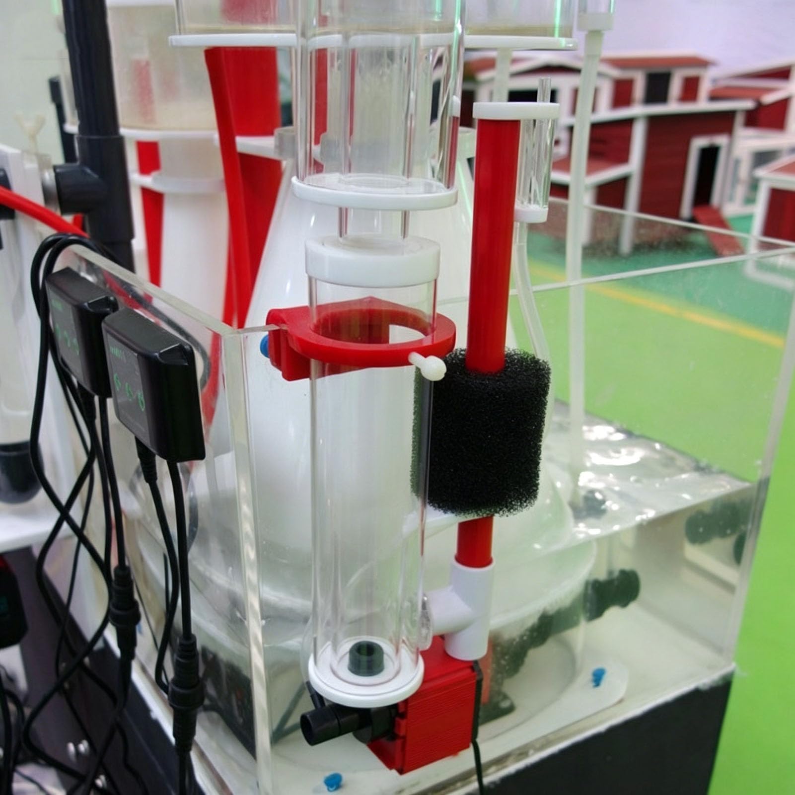Hang on Protein Skimmer para Acuario de Agua Salada, Skimmer Interno con Rueda de Aguja, Bomba SP1 de 7,8 W, Sistema de filtración silencioso para Tanque de Coral de Arrecife,A