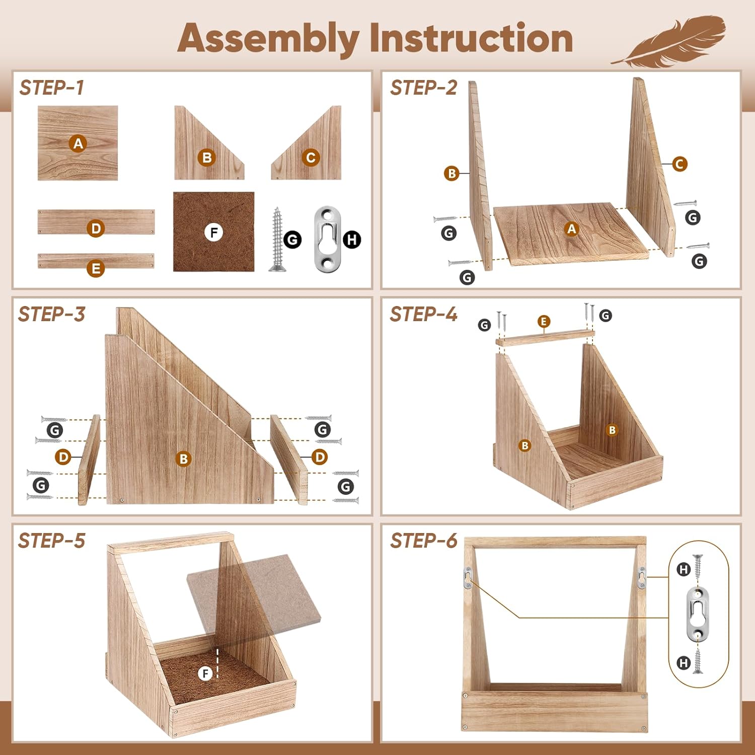 2 Pack Chicken Nesting Box, Wooden Chicken Coop, Chicken Coop Accessories, Chicken Laying Nest Box for Poultry Farm, Poultry Nesting Boxes with Nest Box Pads