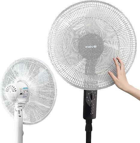 Amazon Co Jp 扇風機カバー 安全カバー 羽根経35 45cm用 ２枚 無地 セーフティーネット ベビー マタニティ