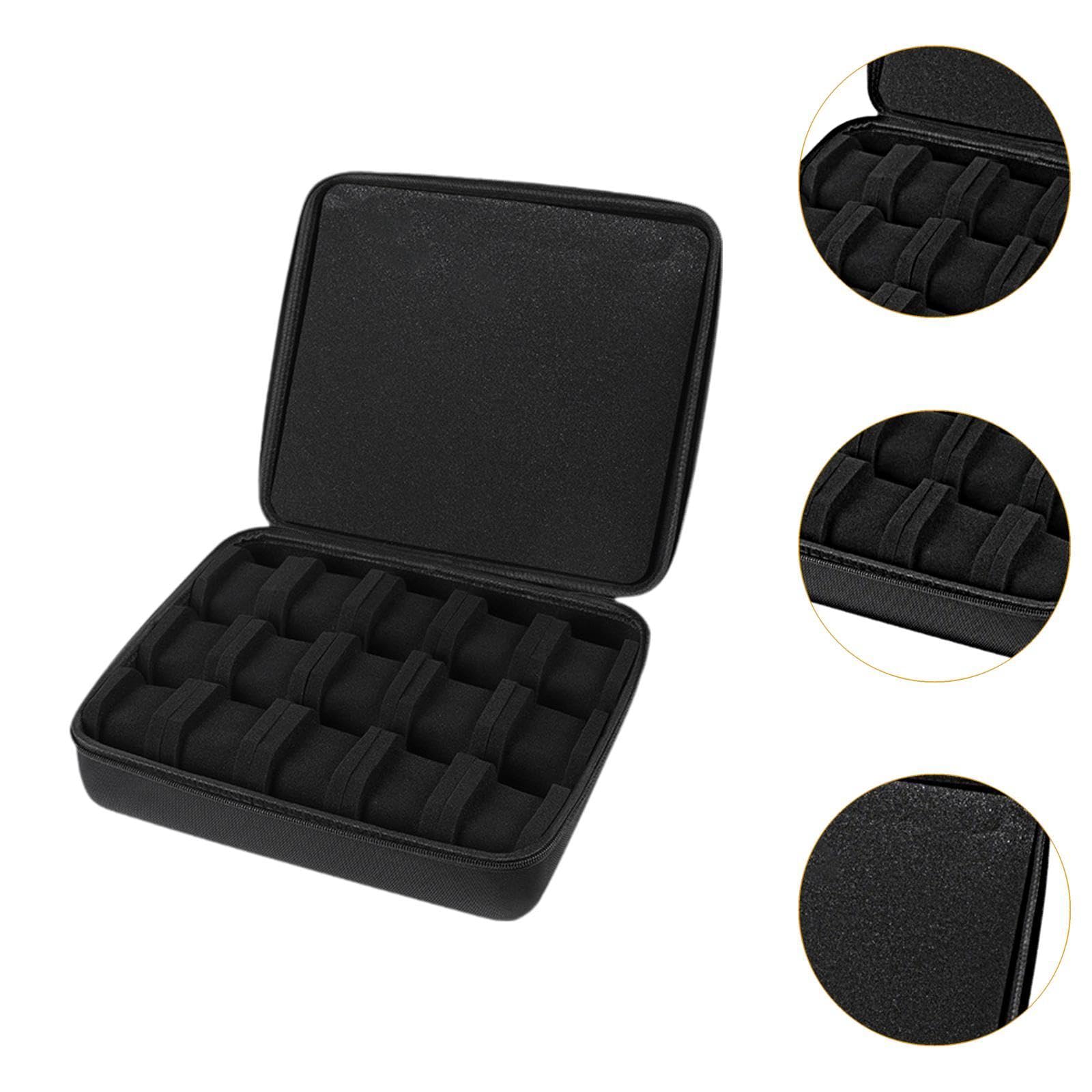 Boîte de Rangement pour Montre Connectée, Boîte de pour Montres, Hommes et Femmes, Organiseur de Transport pour Montres-Bracelets