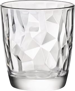 Bormioli Rocco Wasserbecher, Glas, Diamant, 300 ml, 3 Einheiten (1 Stück)