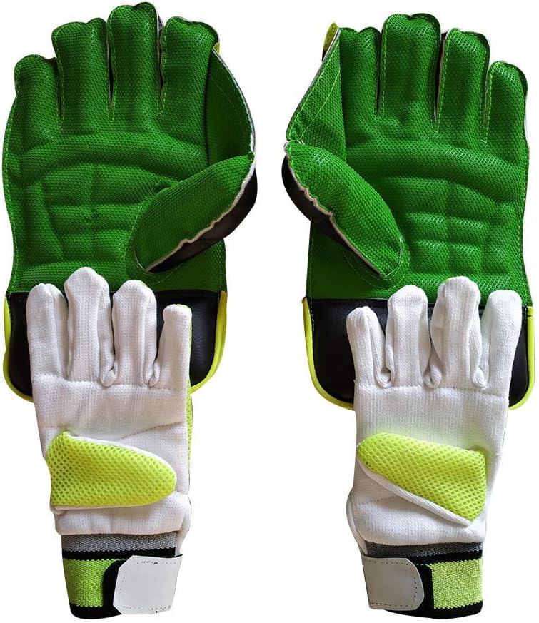 JetFire Youth Cricket Wicket Keeping Gloves and Cotton Inner Gloves Combo Age Group (8-15 Year) (Youth, Green)