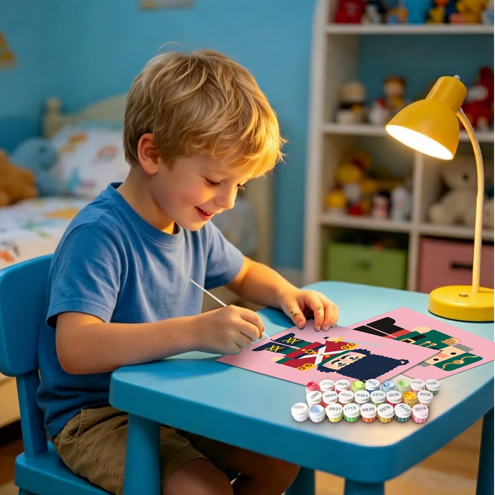por números infantil 6 Piezas Manualidades De Colorear DIY Juguetes