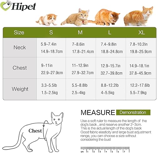 Miniatura 5 de Arnés y correa para caminar, a prueba de escapes, tela de malla de aire, chaleco para caminar al aire libre con tiras reflectantes para gatos lindos