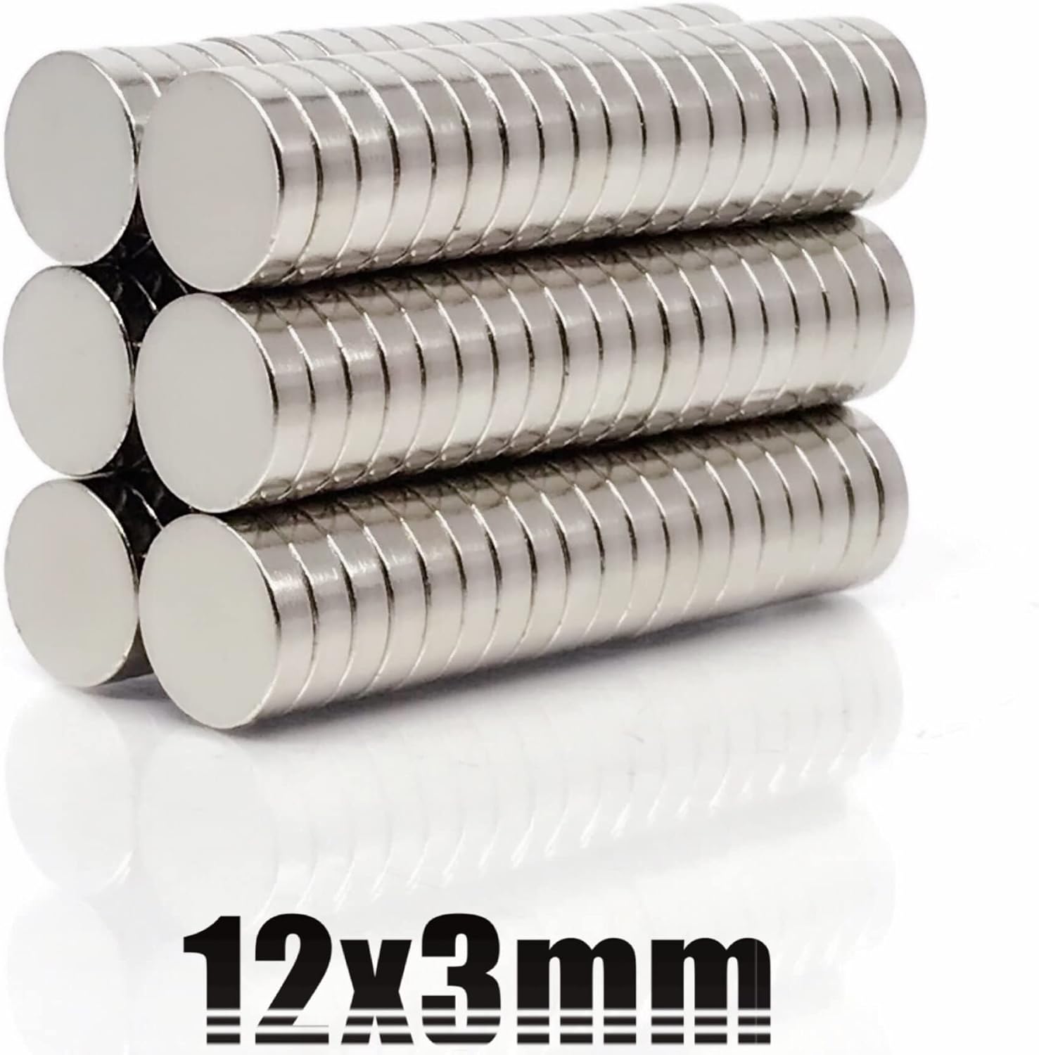 超強力まぐねっと 10/20 / 50/100/200/500ピース12mm&times;3mmスーパー強いラウンドディスク磁石12 * 3 1