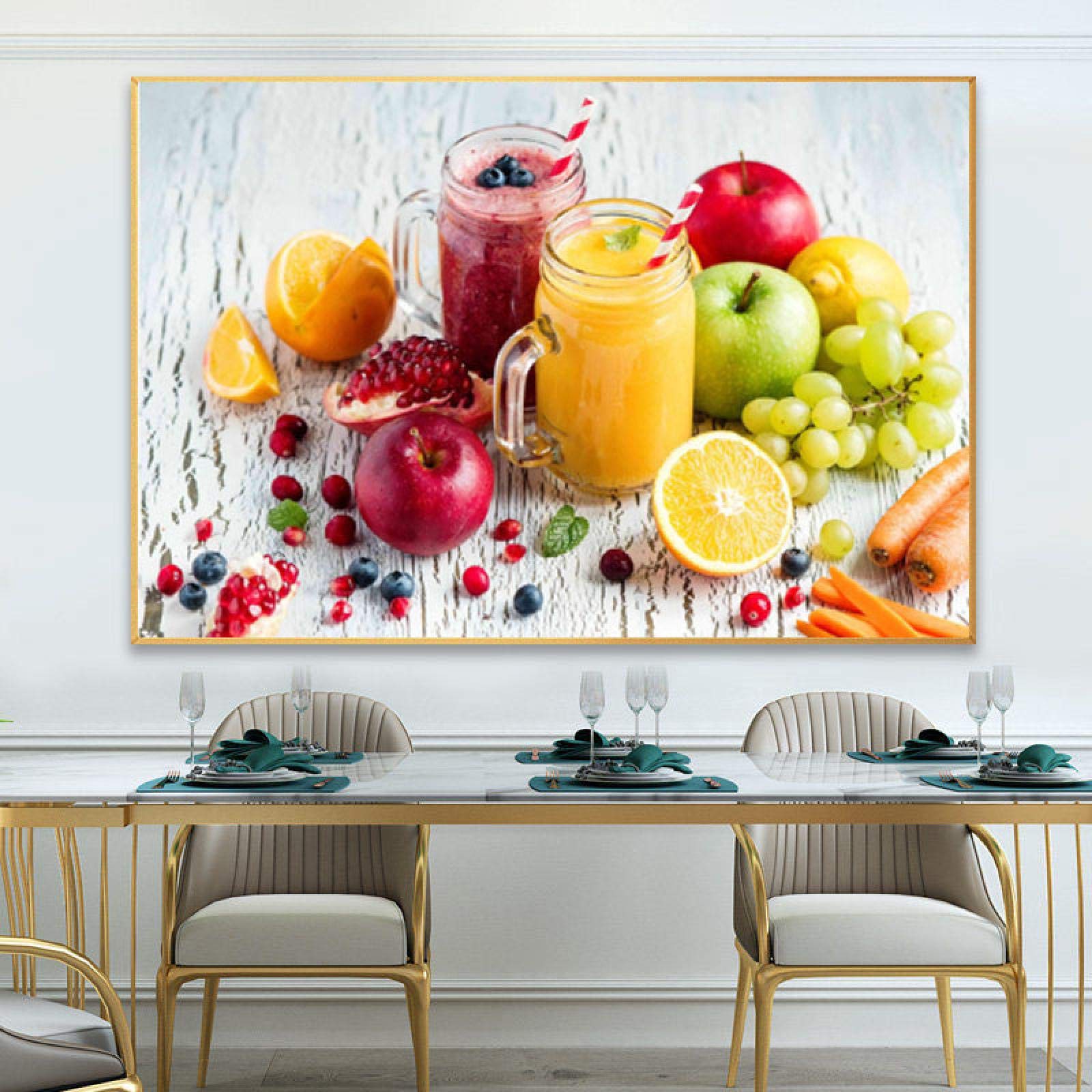 Impression sur toile raisin 40x60 cm pour décoration murale