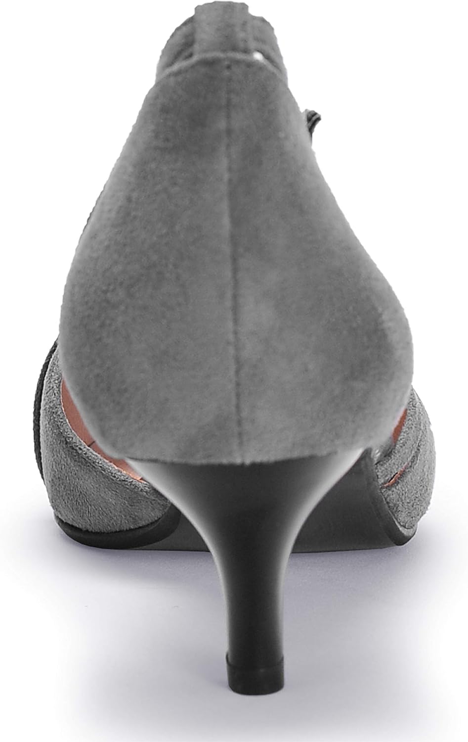 IDIFU Women IN2 Maxine Low Kitten Heels Dress Pumps Wedding Evening Formal Elegant Closed Toe Shoes for Women Bride